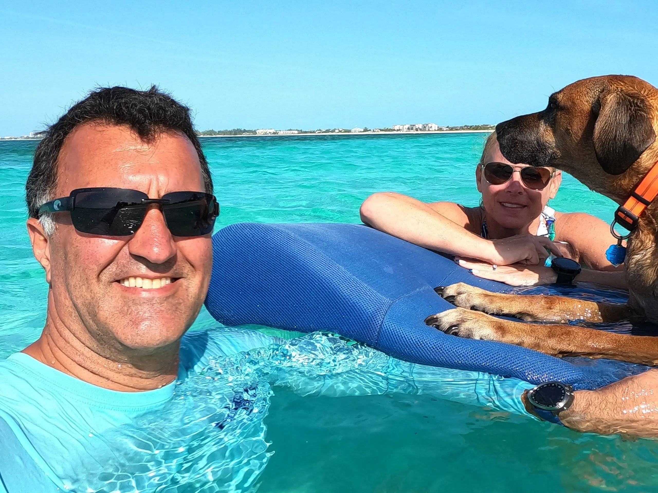 Naya loves the Turtle Breeze beach floats