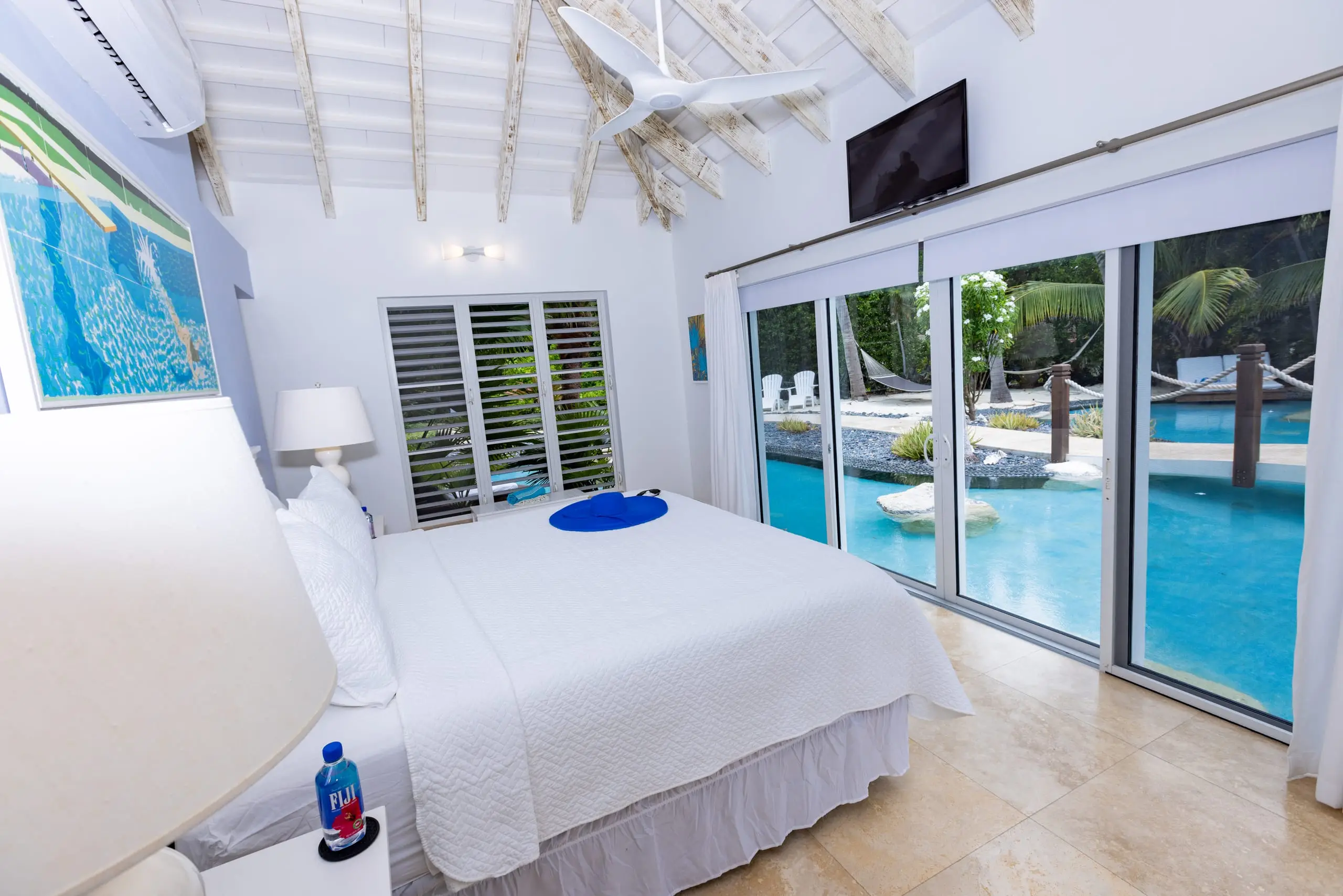 Suite Four, looking out to the pool