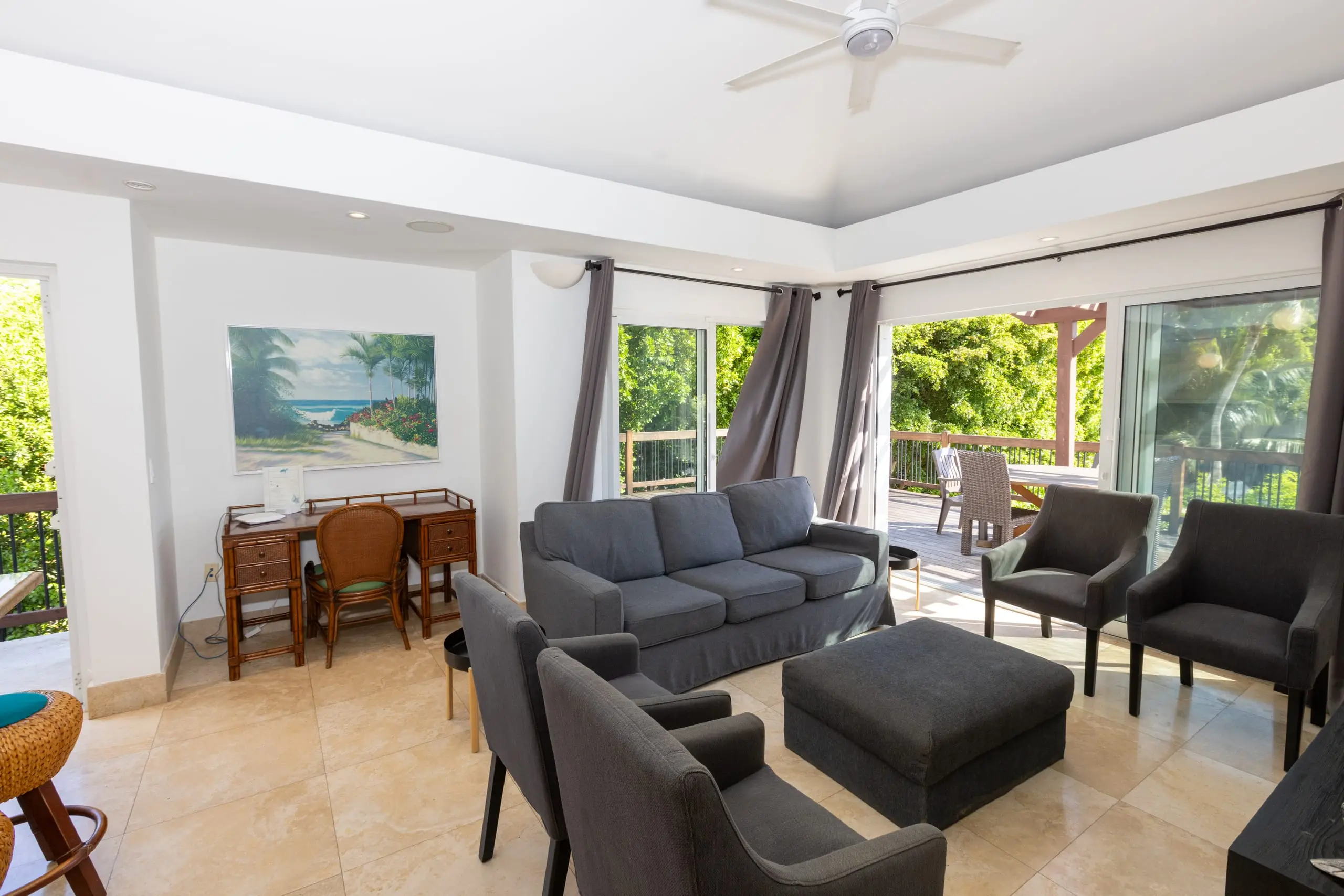 The guest house living room